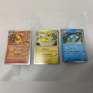 Prismatic Evolutions - Eeveelutions promo bundle SVP 167, SVP 168, SVP 169